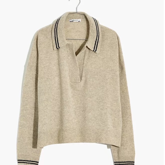 Madewell Sweaters - Madewell Tipped Davie Polo Sweater